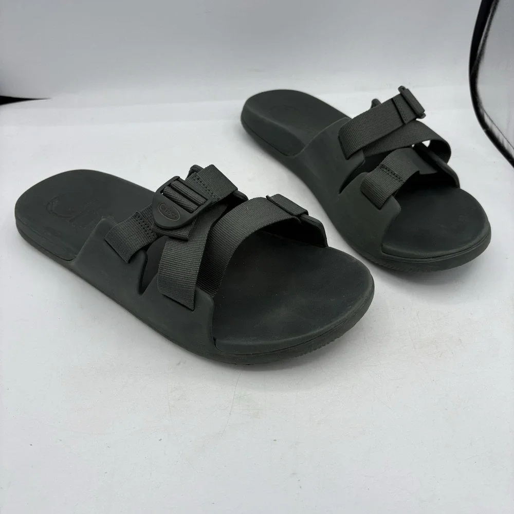 Chaco‎ Sandals Mens Size 12 Chillos Z Strap Green Slides Outdoors Hike